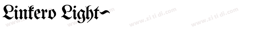 Linkero Light字体转换 Linkero Light字体转换